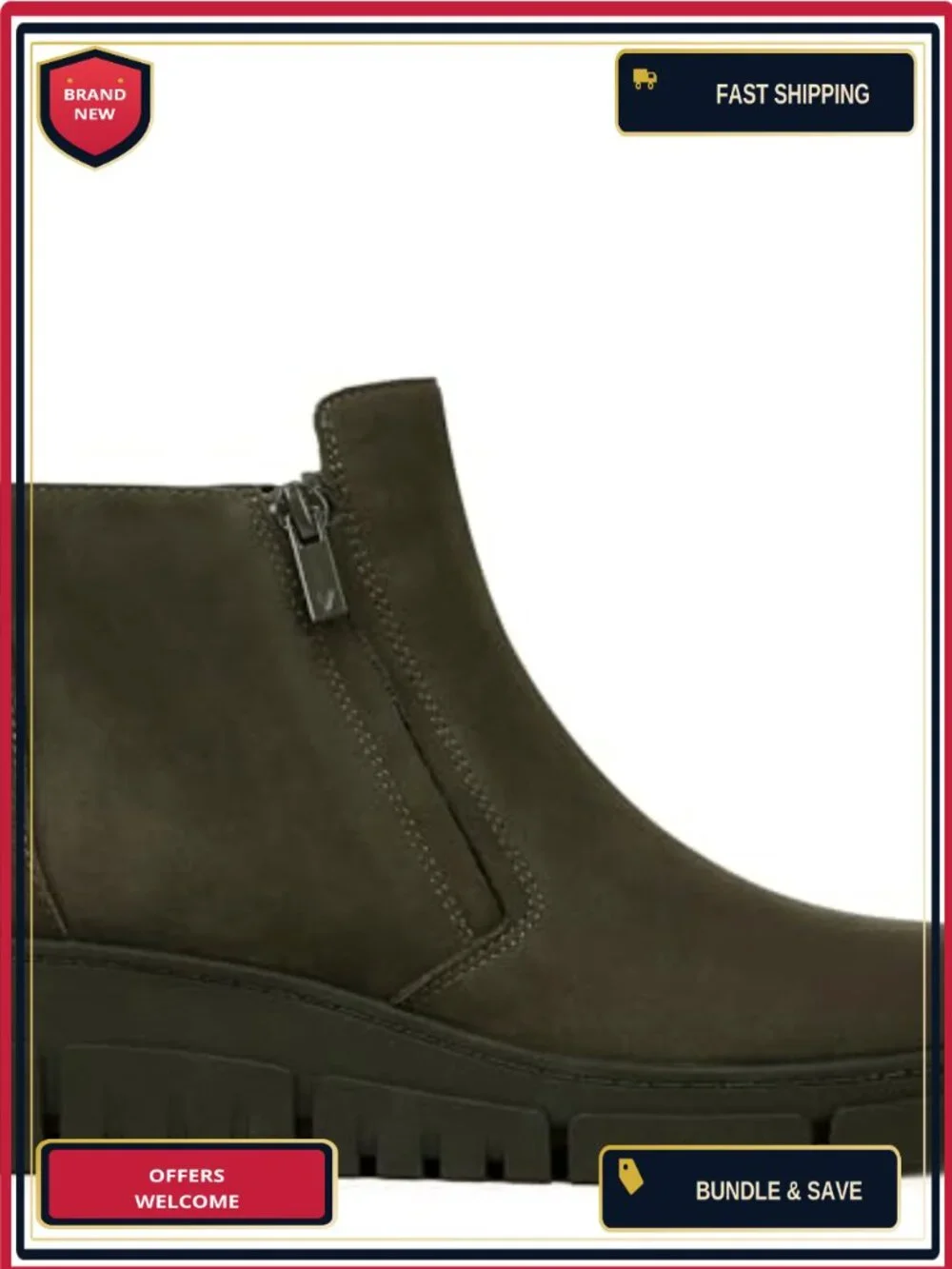 Vionic Uptown Sur Ankle Booties Waterproof Wedge Heel